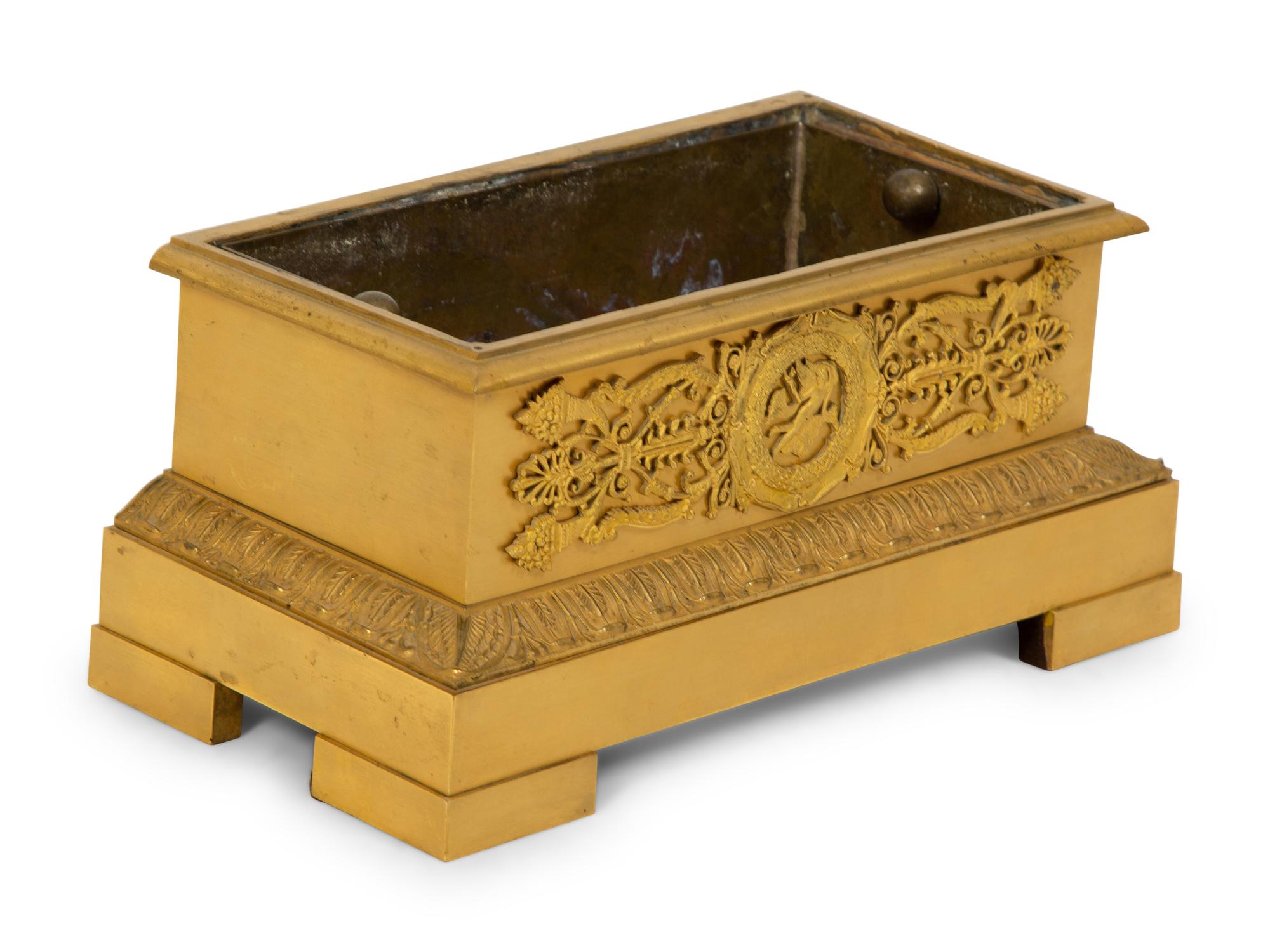 A French Empire Gilt Bronze Planter — 19TH CENTURY