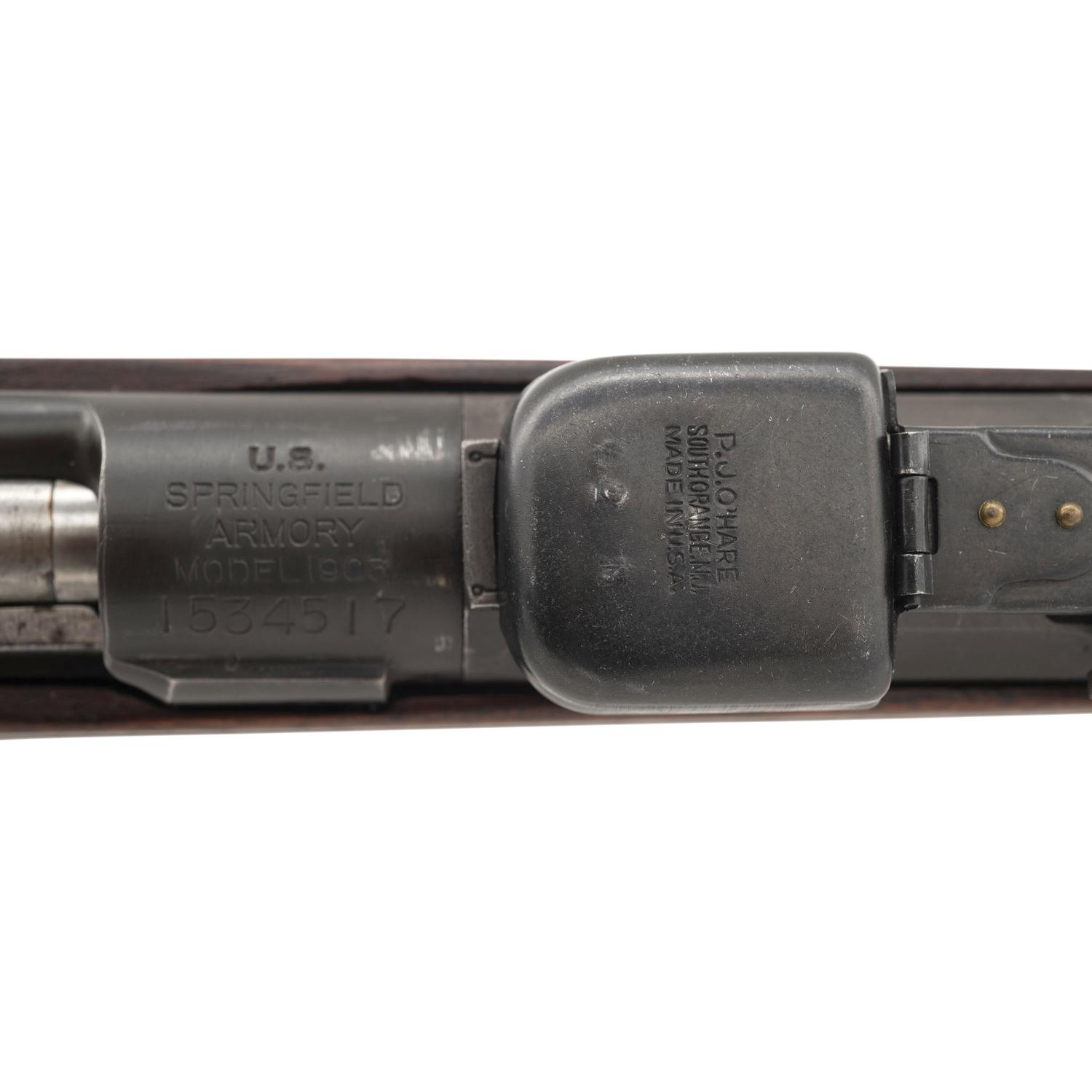 **Late Production U.S. Springfield Model 1903 Rifle with Star Gauged Barrel and PJ O'Hare Sight Protectors
