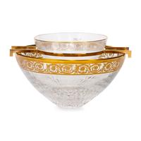 A Saint-Louis Thistle Cut Glass Caviar Server