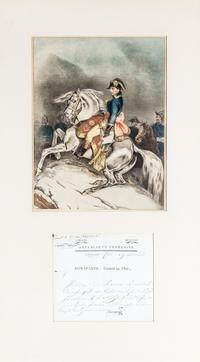 BONAPARTE, NAPOLEON. Document signed ("Bonaparte"), one page, 1798.