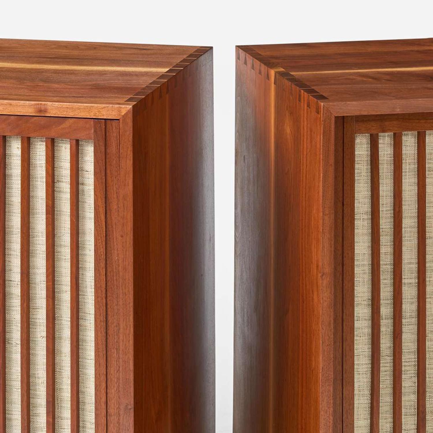 George Nakashima (American, 1905-1990) Pair of Special Double Sliding-Door Cabinets, New Hope, Pennsylvania, 1962
