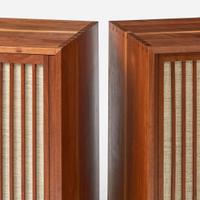 George Nakashima (American, 1905-1990) Pair of Special Double Sliding-Door Cabinets, New Hope, Pennsylvania, 1962