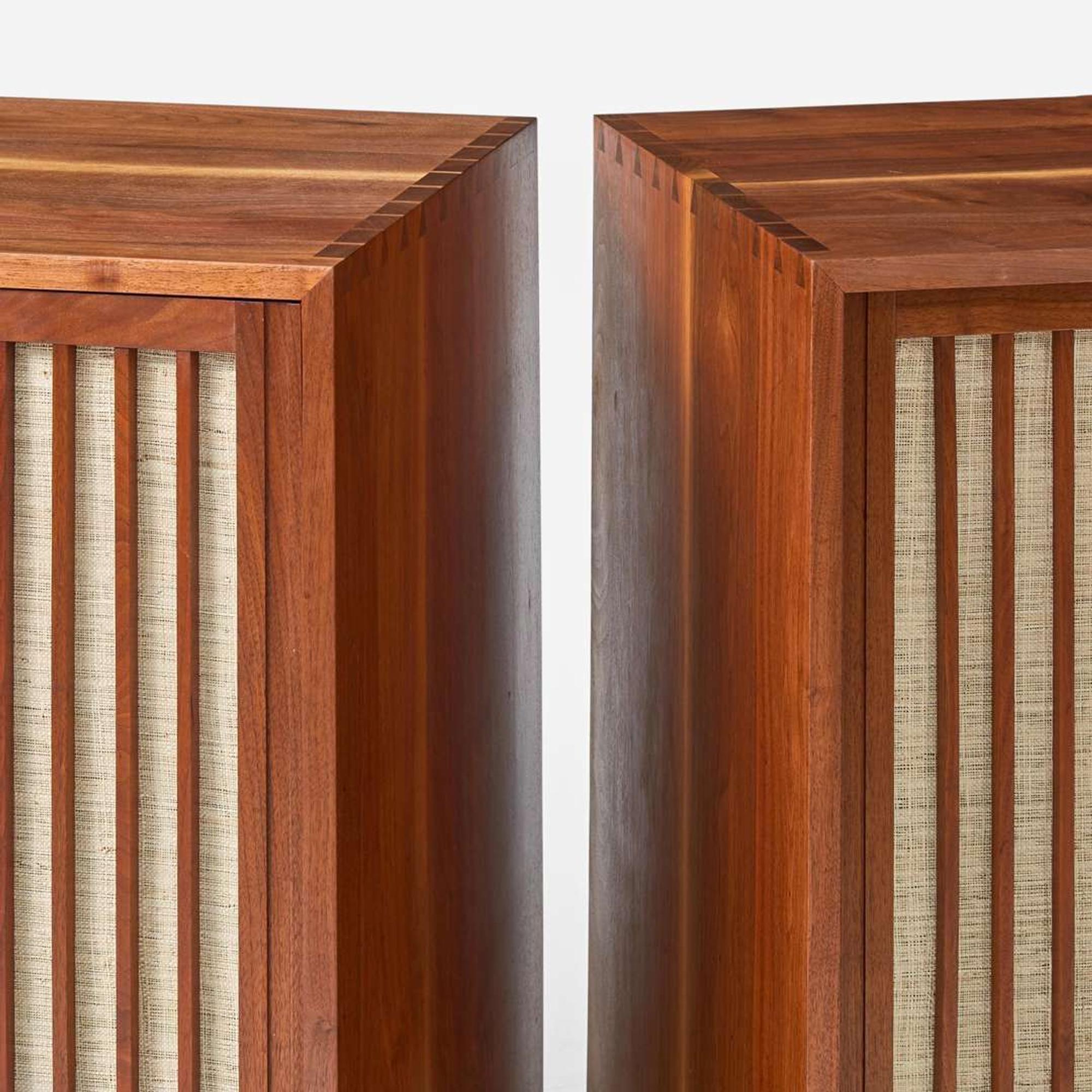 George Nakashima (American, 1905-1990) Pair of Special Double Sliding-Door Cabinets, New Hope, Pennsylvania, 1962