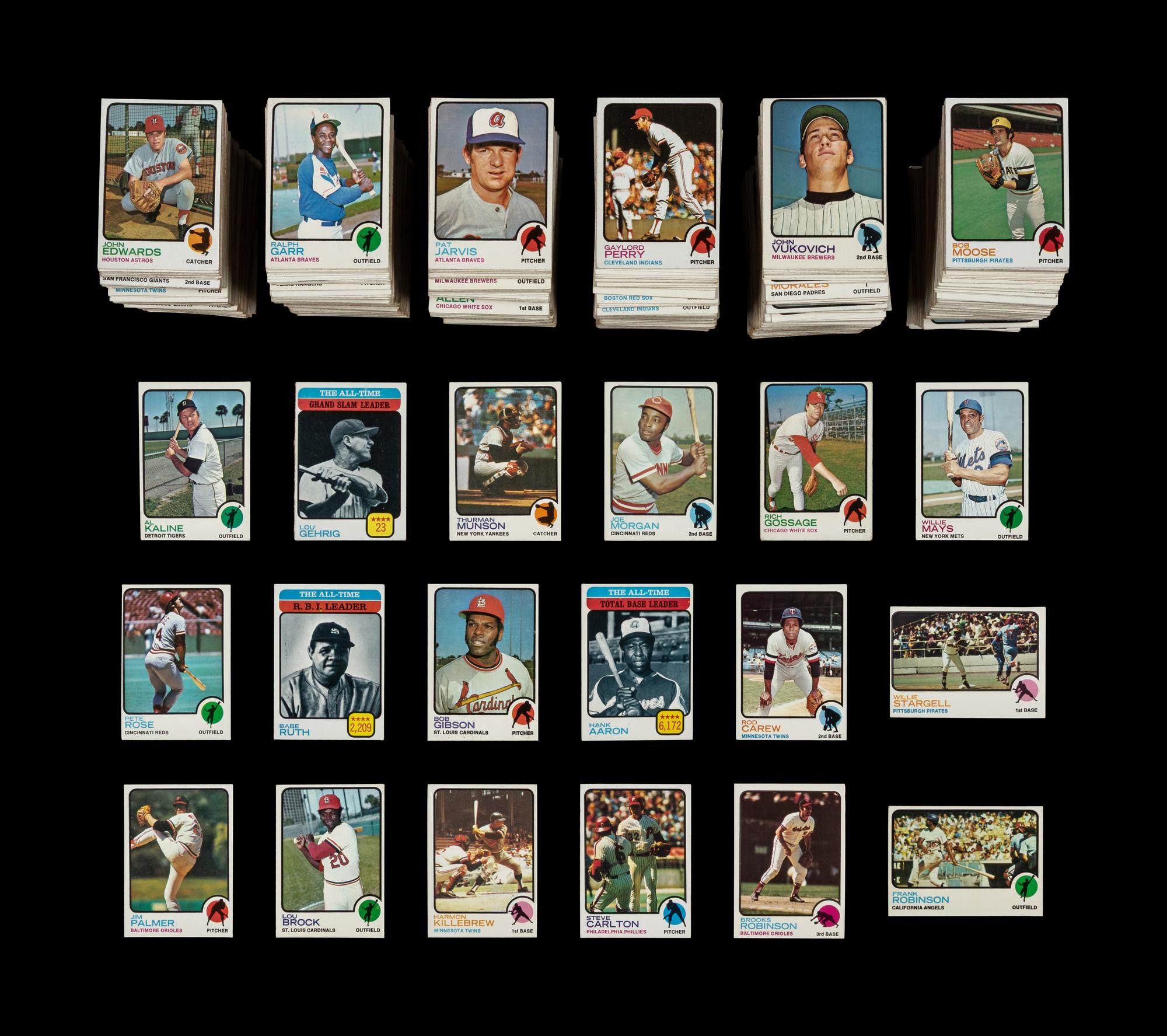 A Collection of Over 1,100 1973 Topps Baseball Cards