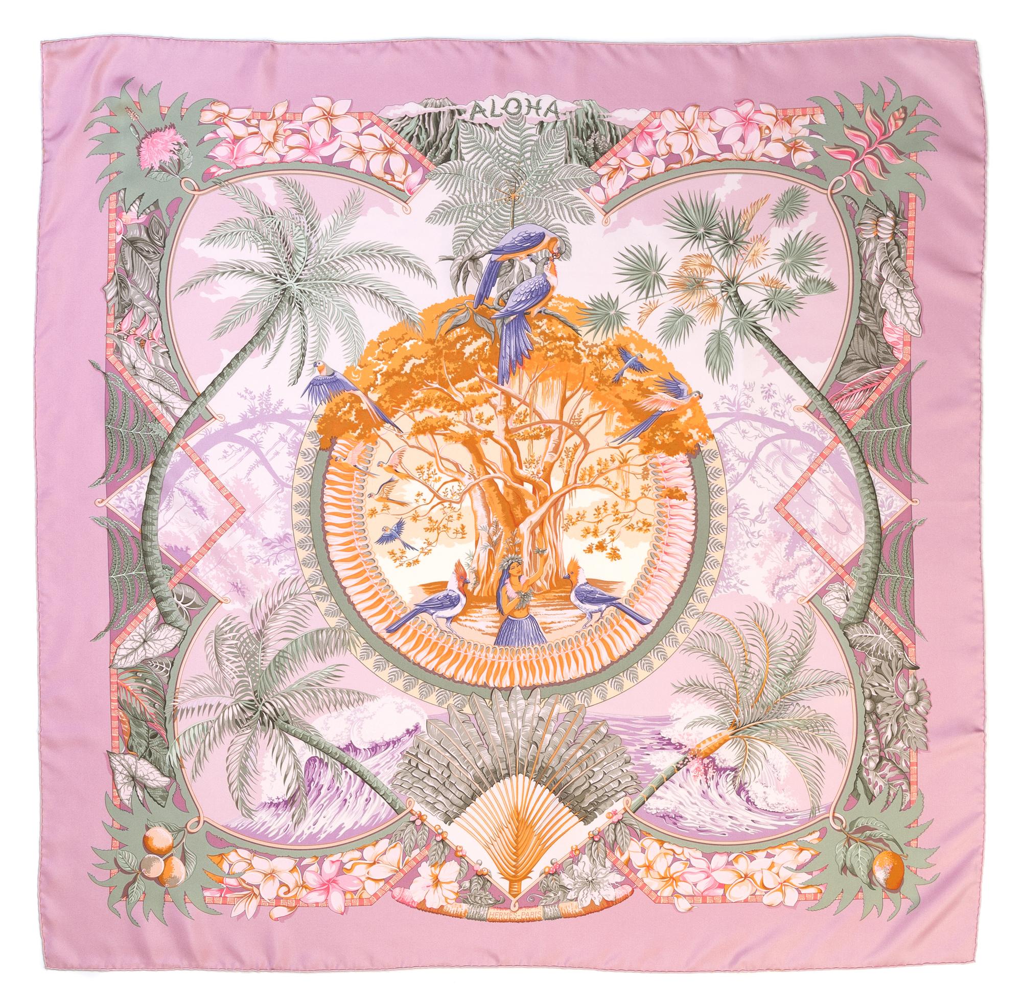 An Hermes 90cm Silk Scarf, 36" x 36".