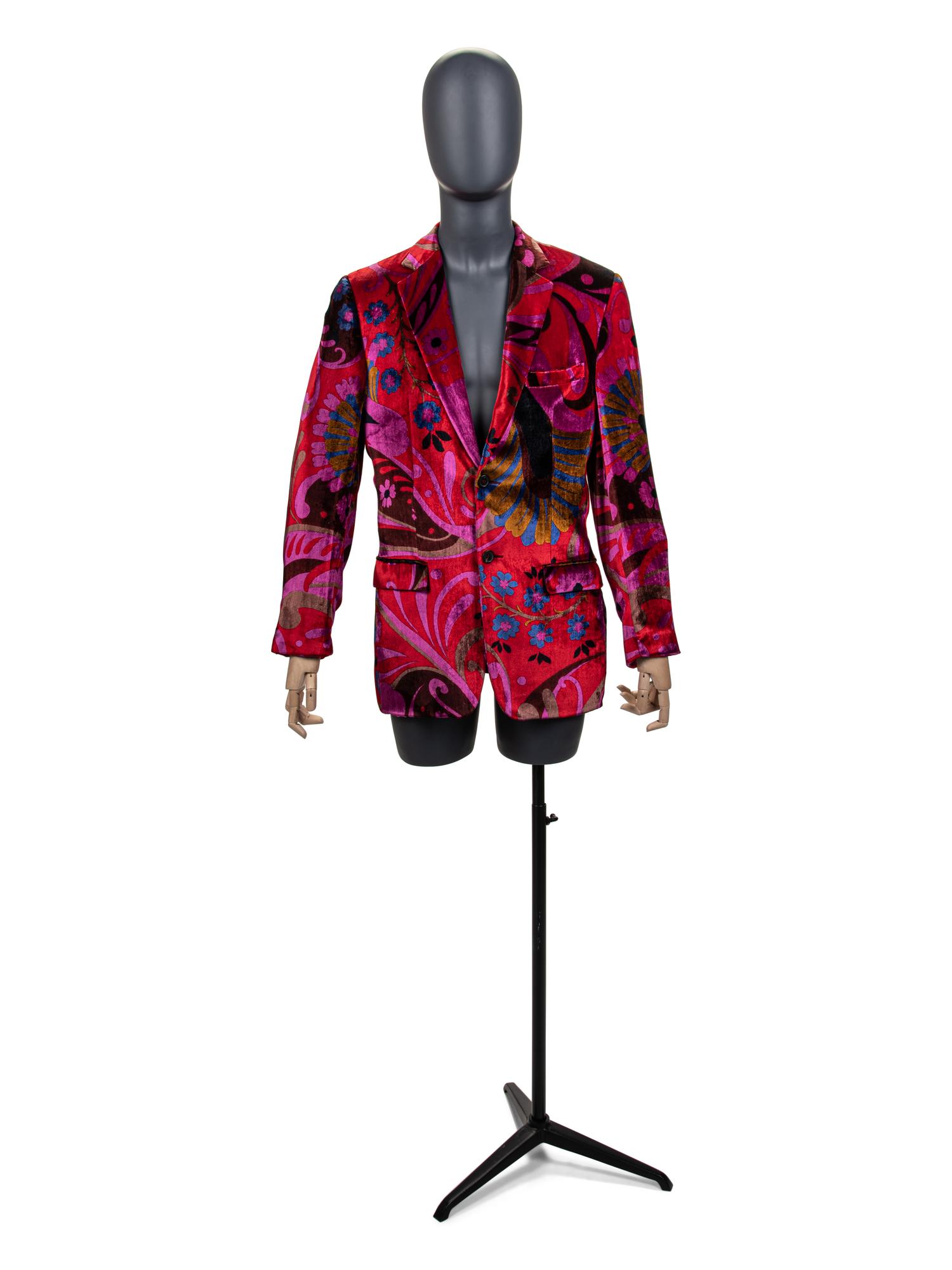 Men's Gucci Printed Velvet Jacket, c.1994