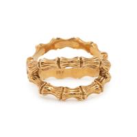 YELLOW GOLD BAMBOO RING