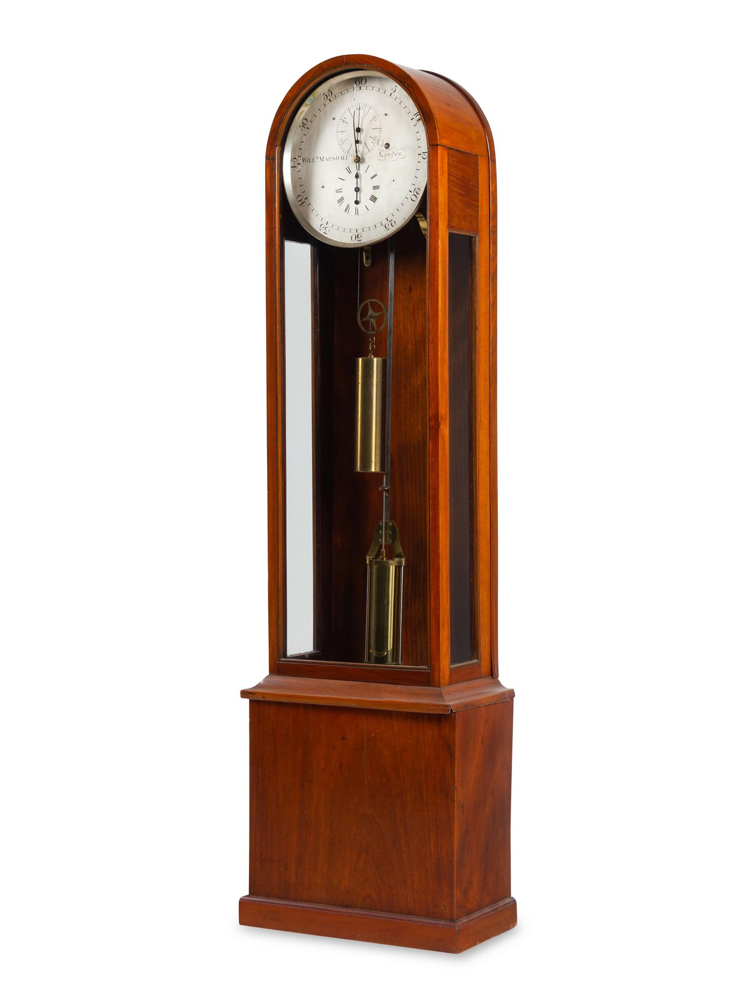 A William IV Mahogany Regulator Longcase Clock