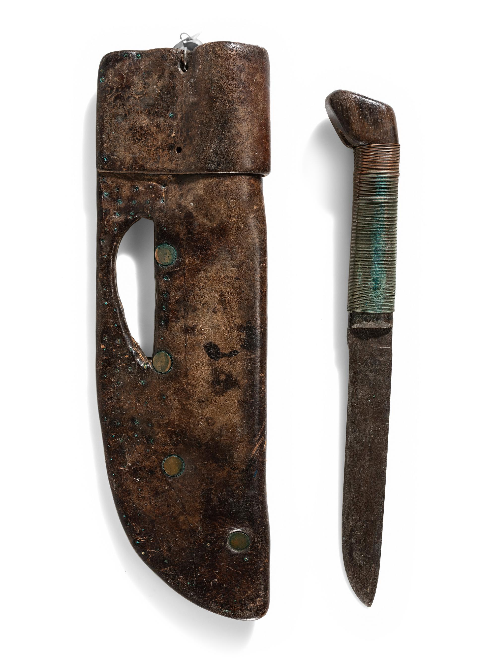 Northern Plains Tacked Knife Sheath, with Knife