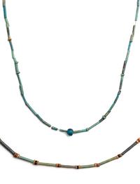 Four Egyptian Bead and Faience Necklaces