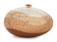 Judith Leiber Brown Layered Egg Minaudière