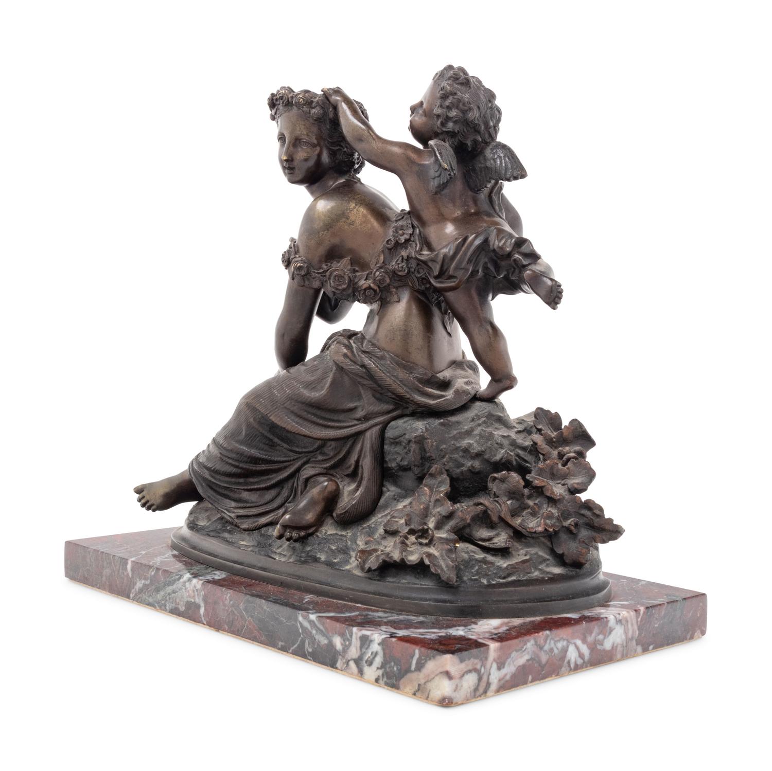 A Continental Bronze Figural Group