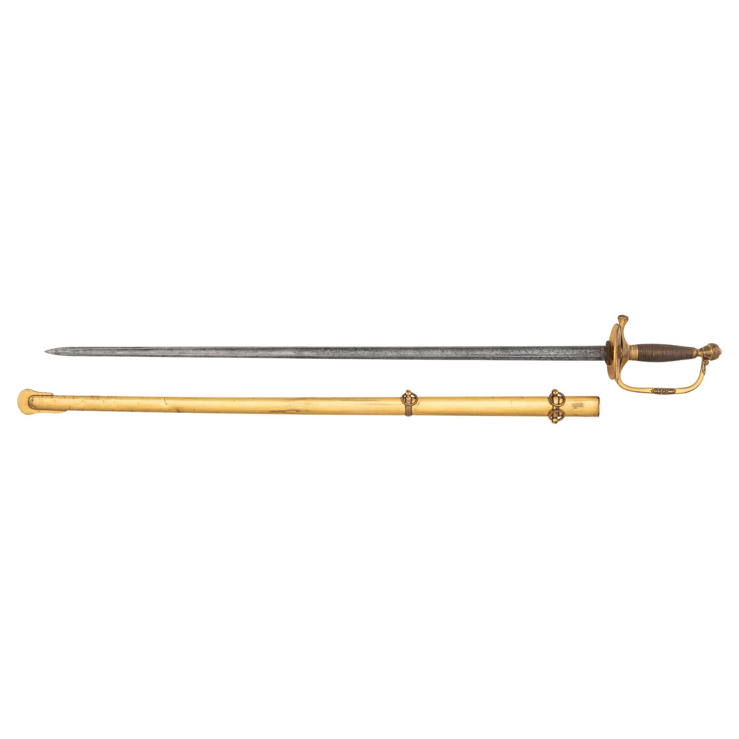 Published Ames Model 1851 General Officers' Sword Inscribed from Confederate Col. WW Horton to Capt. PH Thomas