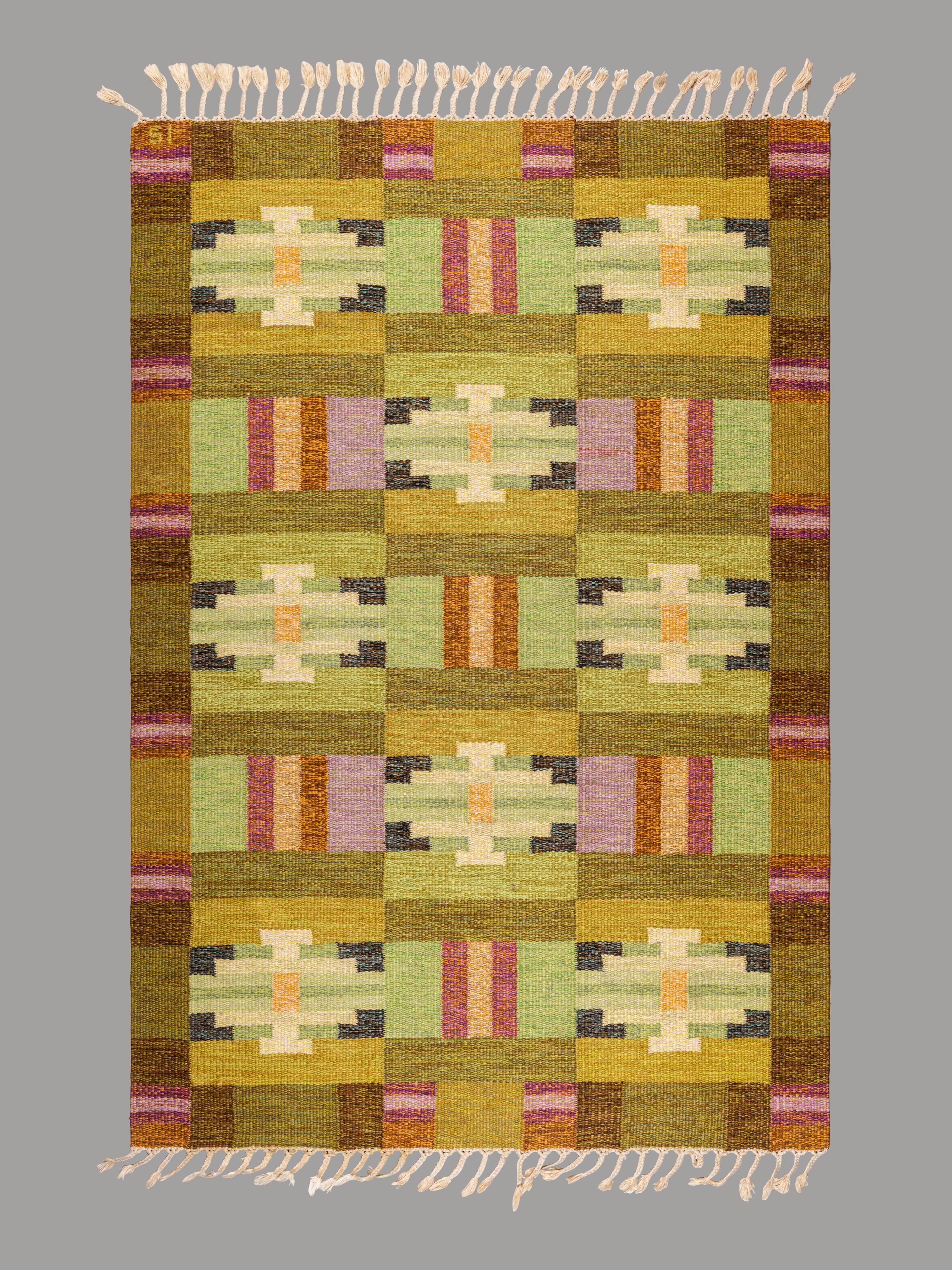 Flatweave Rug Sweden, c. 1950