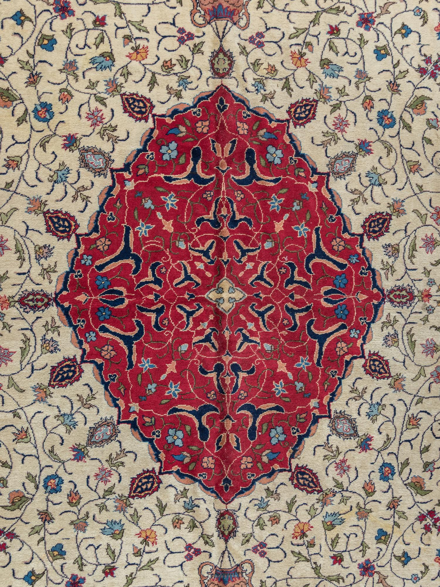 A Tabriz Design Wool Rug