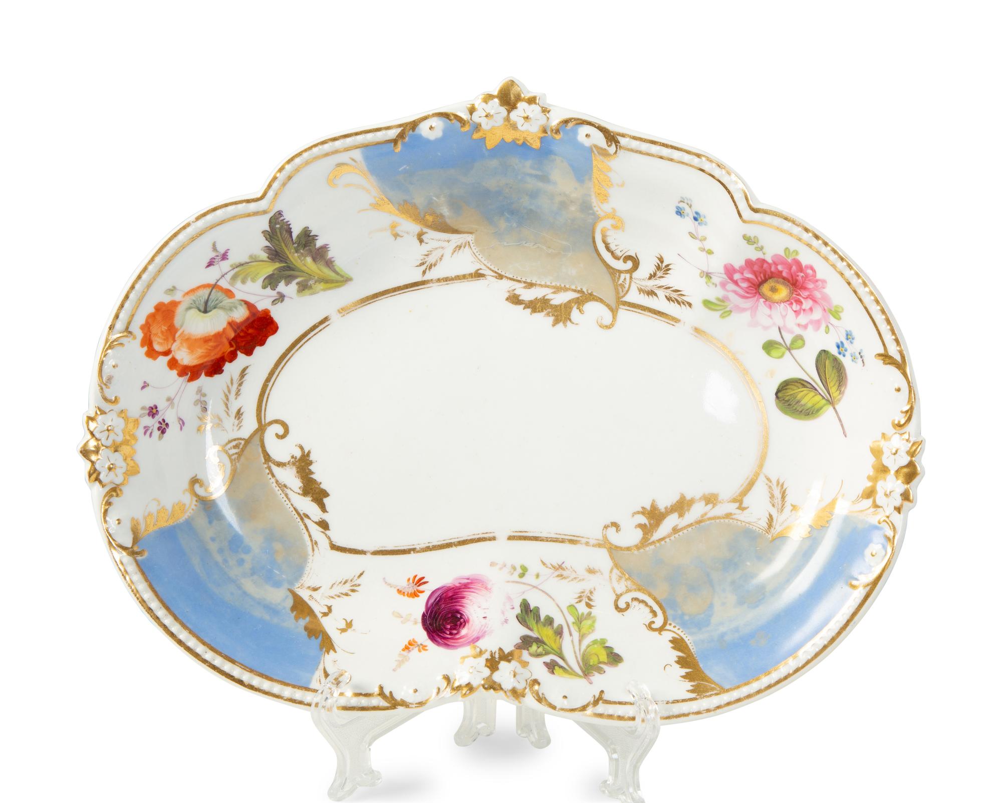 An English Bloor Derby Porcelain Dessert Service — 19TH CENTURY