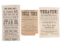 [MUSIC] -- [THEATER]. A group of three broadsides and two pieces of sheet music from Uncle Tom's Cabin, comprising: