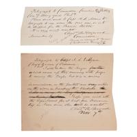 [CIVIL WAR]. HARWOOD, Andrew (1802-1884). A group of 3 documents related to Rear Admiral Andrew A. Harwood, comprising:
