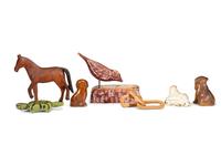 Six Small Animal Figures
