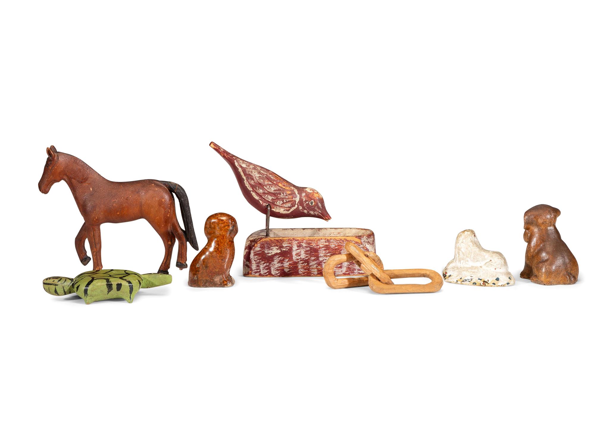 Six Small Animal Figures