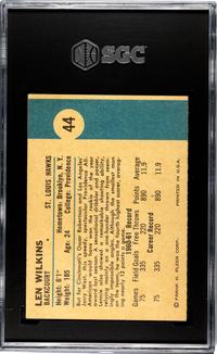 A 1961 Fleer Lenny Wilkens Rookie Basketball Card No. 44 (SGC 5.5 EX+)