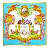 A Gianni Versace Silk Atelier Print Scarf, 34" x 34".