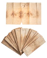 [BUSINESS & COMMERCE] -- [RHODE ISLAND]. A collection of letters associated with Rhode Island merchants Freeborn Sisson (1767-1848) and Captain John Throop Childs (1790-1866), 1824-1827.