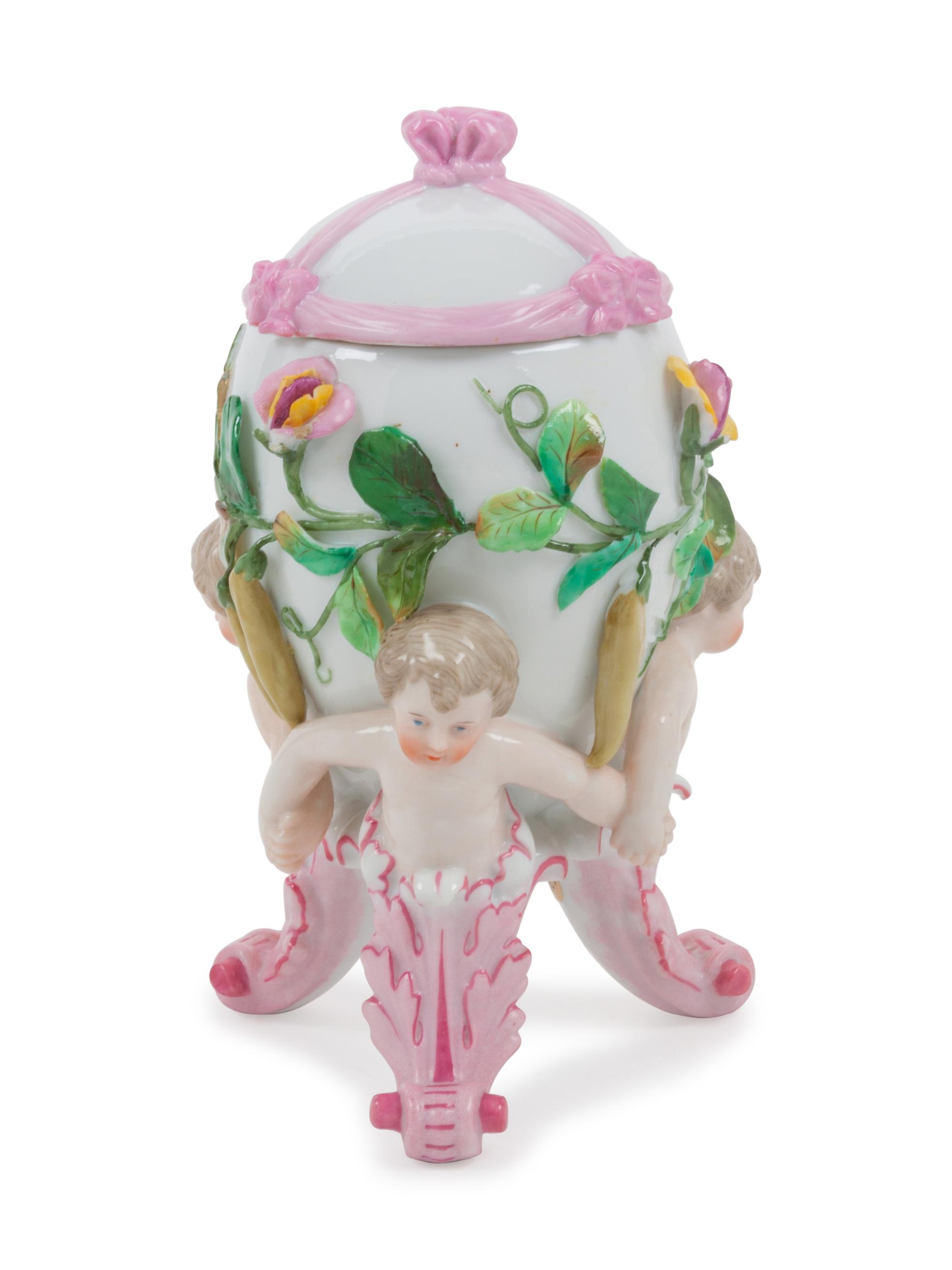 A KPM Porcelain Lidded Figural Vase — 19TH/20TH CENTURY