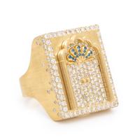 Attributed to Nada Ghazal, 'Door of Prosperity', Diamond and Yellow Gold Ring