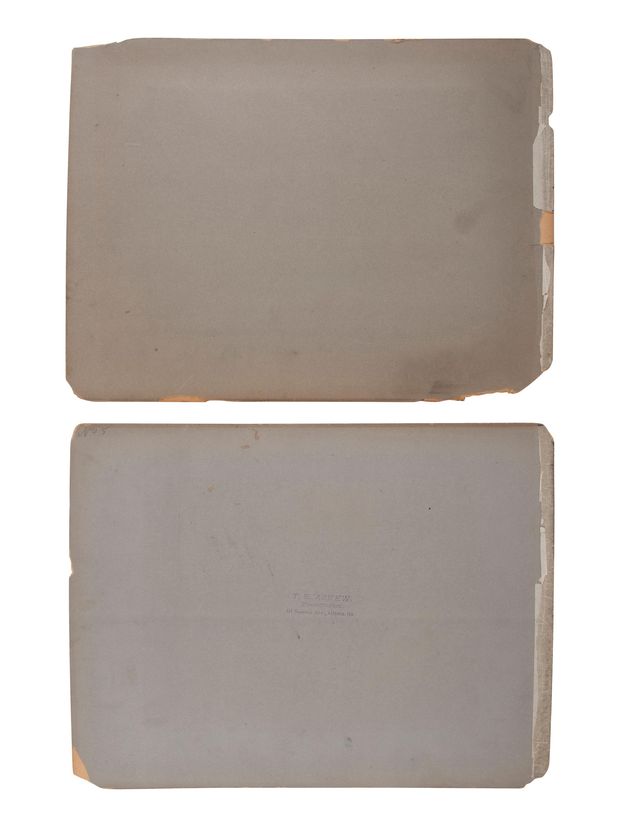 [EARLY PHOTOGRAPHY]. A group of 3 photographs of African American subjects, incl. occupational and religious scenes taken by formerly enslaved African American photographer Thomas ASKEW (ca 1847-1914). Atlanta, GA.