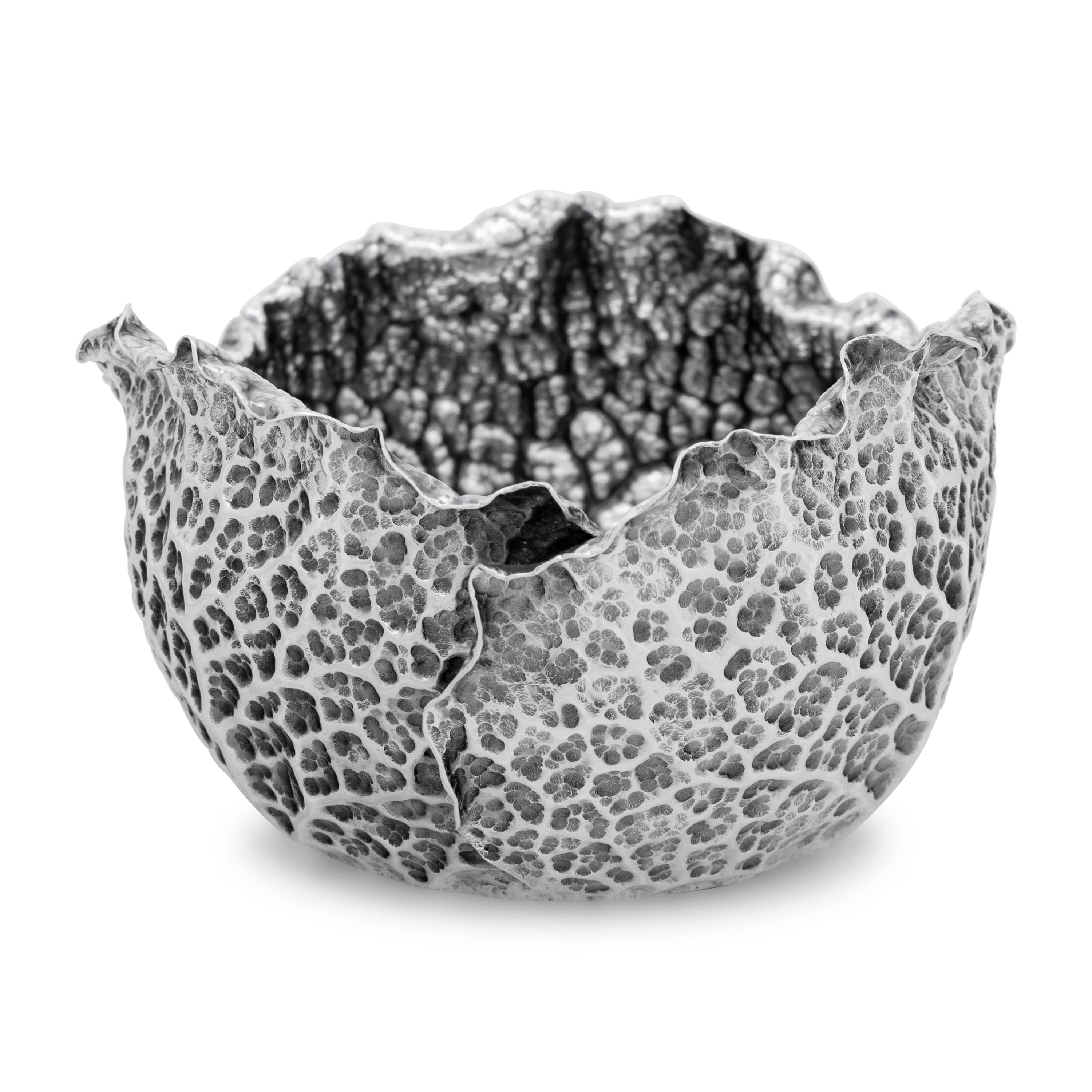 A Buccellati Silver Cabbage Bowl
