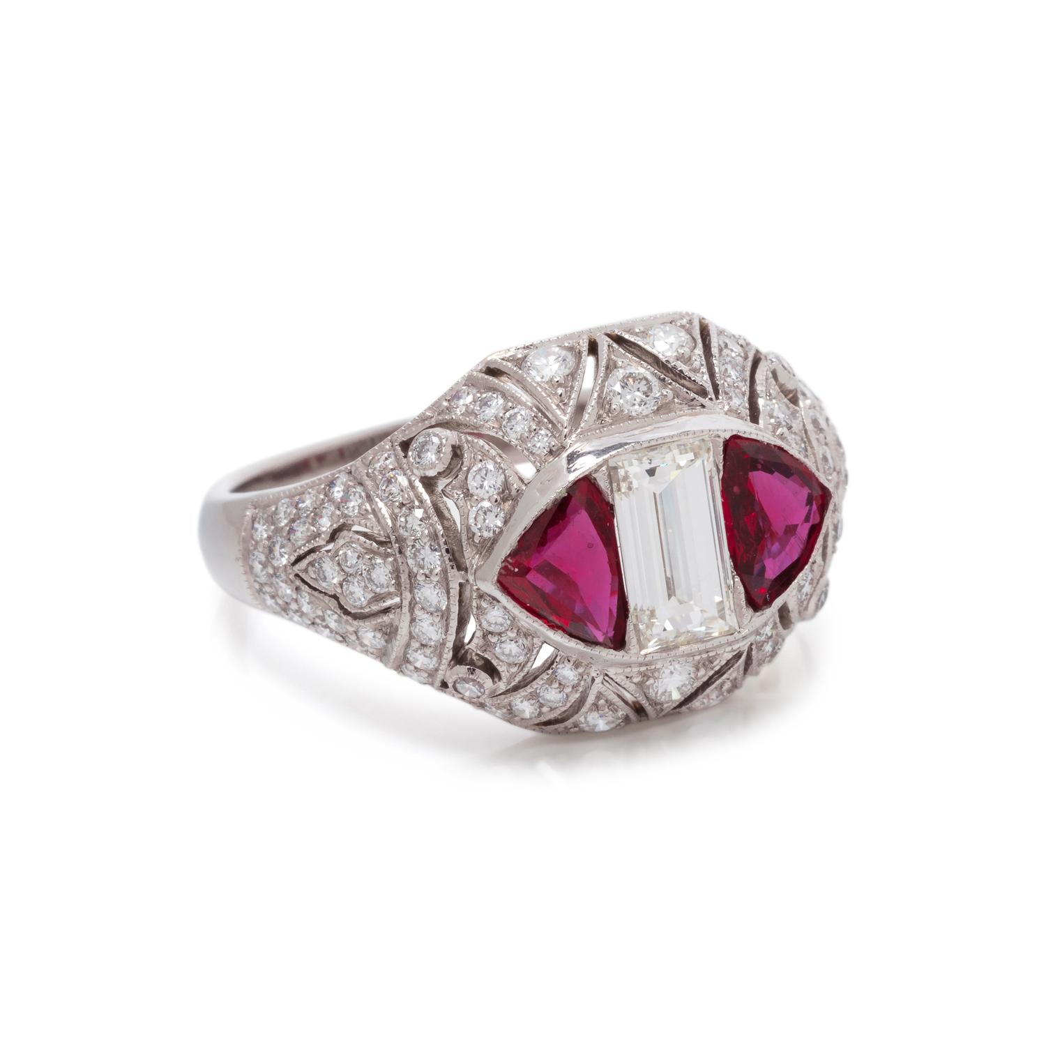 DIAMOND AND RUBY RING