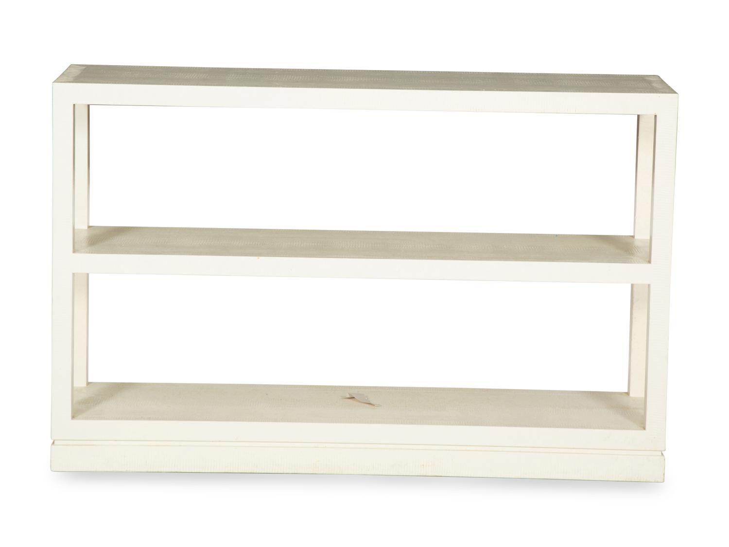 A Five-Piece Group of White Lacquered Furniture
