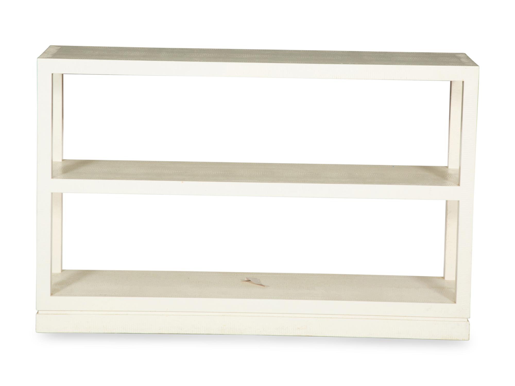 A Five-Piece Group of White Lacquered Furniture