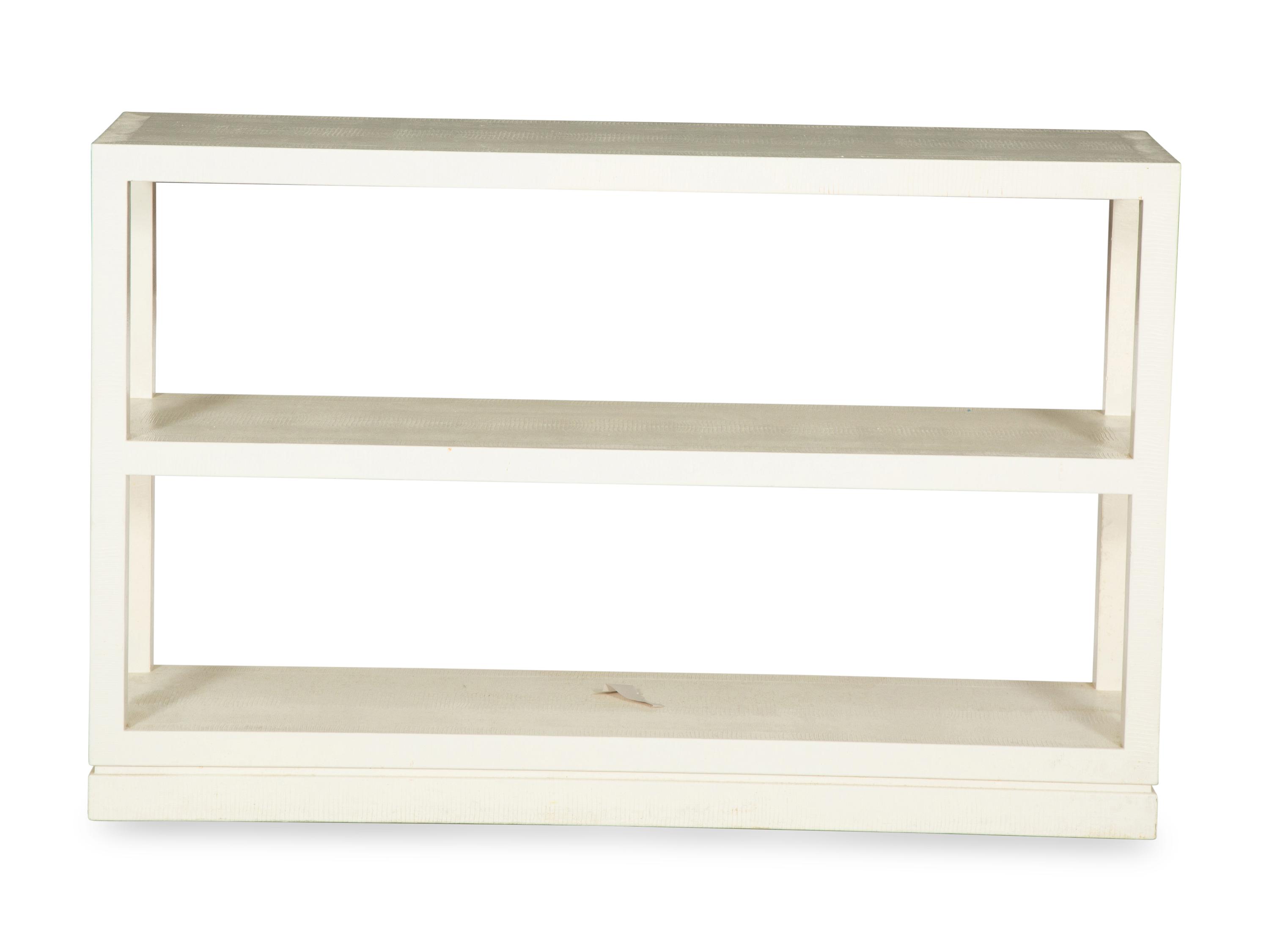 A Five-Piece Group of White Lacquered Furniture