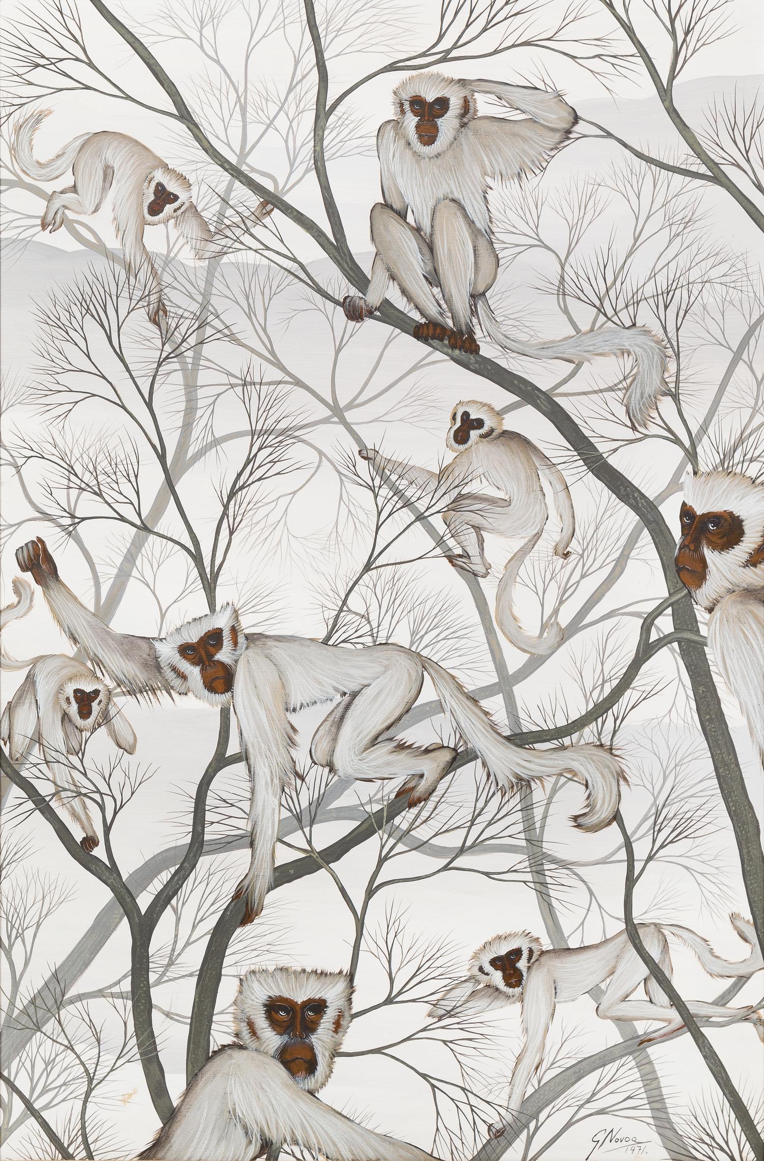 Gustavo Novoa, (Chilean, b. 1941), Monkeys, 1971