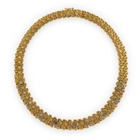 Yellow Gold and Diamond Necklace