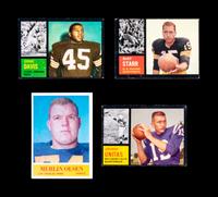 A Large Group of 1960s Topps and Philadelphia Football Cards Including Multiple Hall of Famers