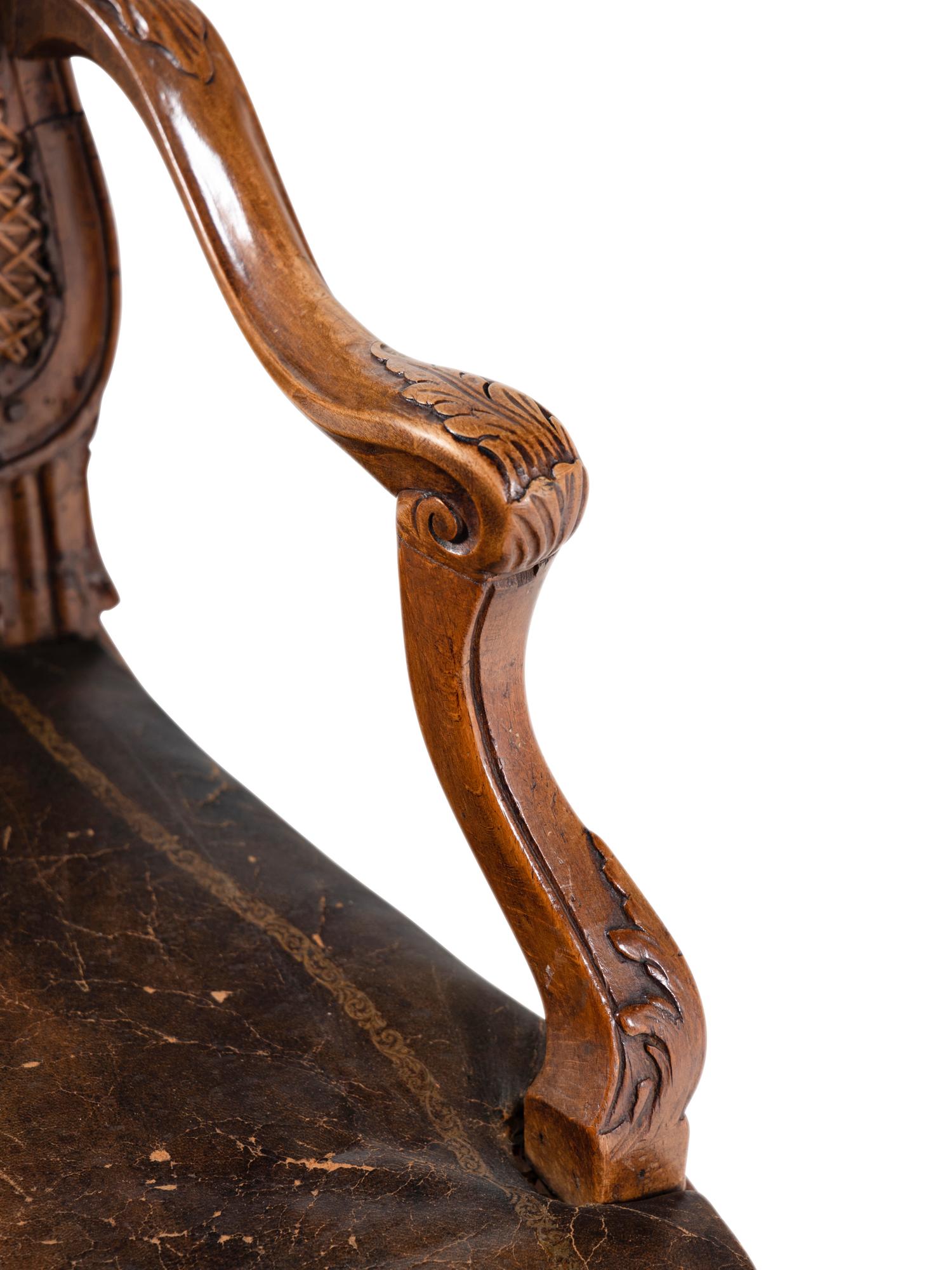 A Régence Walnut Fauteuil