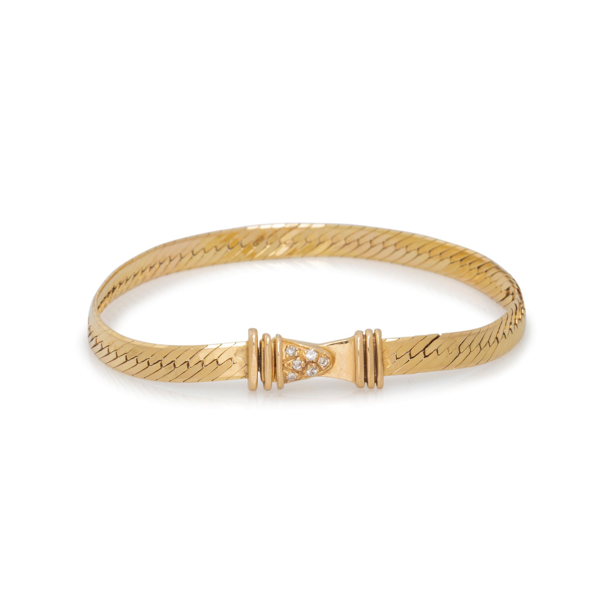 YELLOW GOLD AND DIAMOND BRACELET