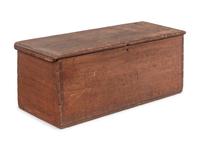 A Paint Decorated Pine Blanket Chest