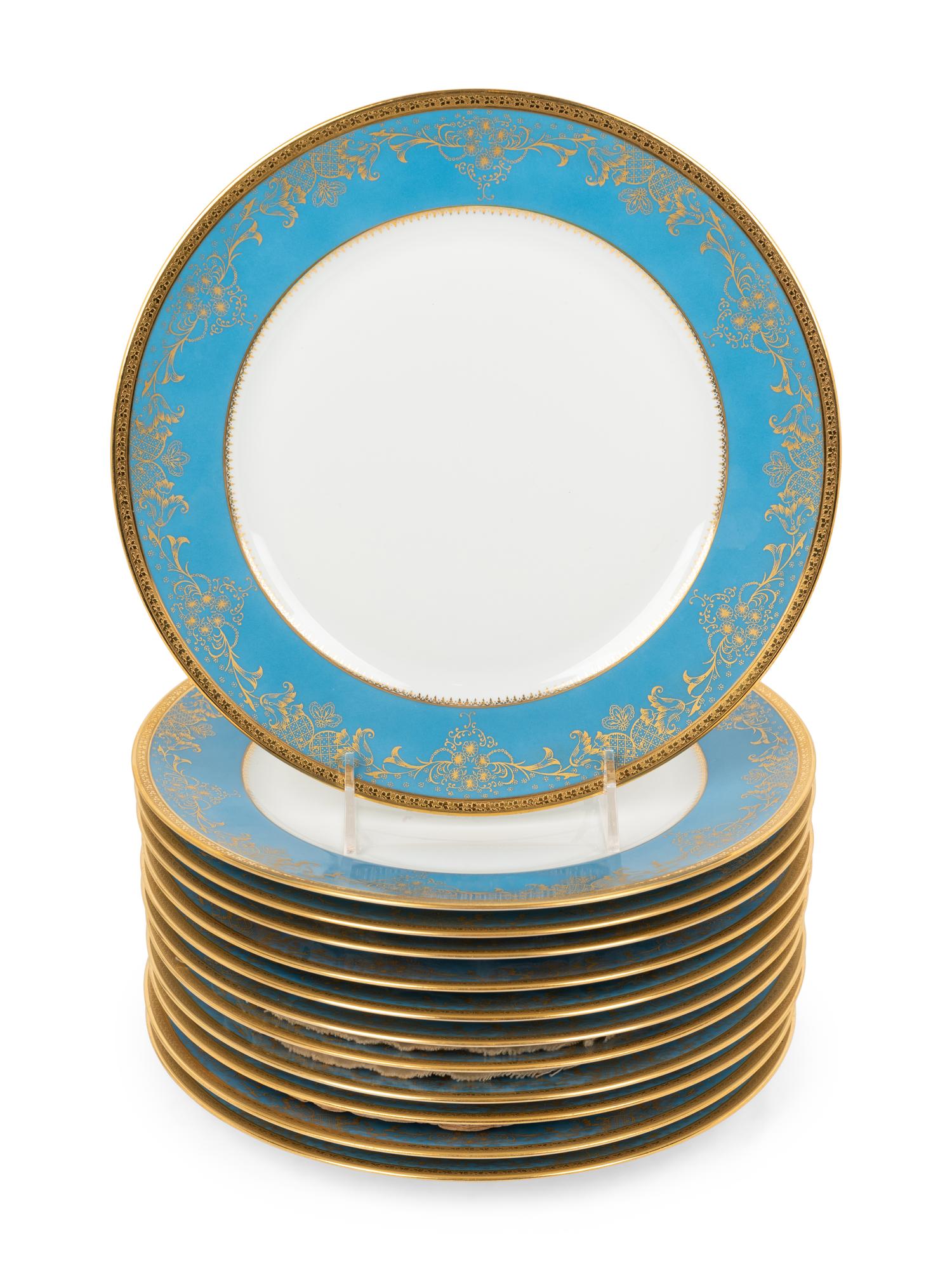 A Set of Twelve Haviland-Limoges Porcelain Plates