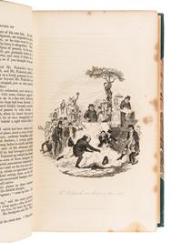 DICKENS, Charles (1812-1870). The Posthumous Papers of the Pickwick Club . London: Chapman and Hall, 1837.