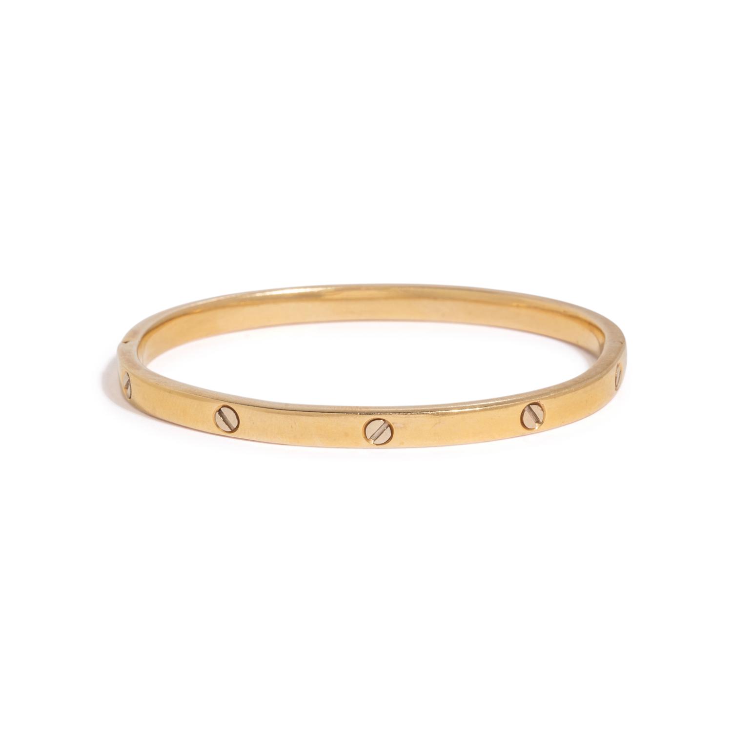 YELLOW GOLD BANGLE BRACELET