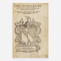 [Literature] Chaucer, Geoffrey (The Workes of our Ancient and Learned English Poet, Geffrey Chaucer, newly Printed.)
