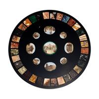 A Grand Tour Micromosaic and Specimen Marble Table Top