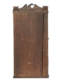 An American Classical Mahogany Eglomise Mantel Clock