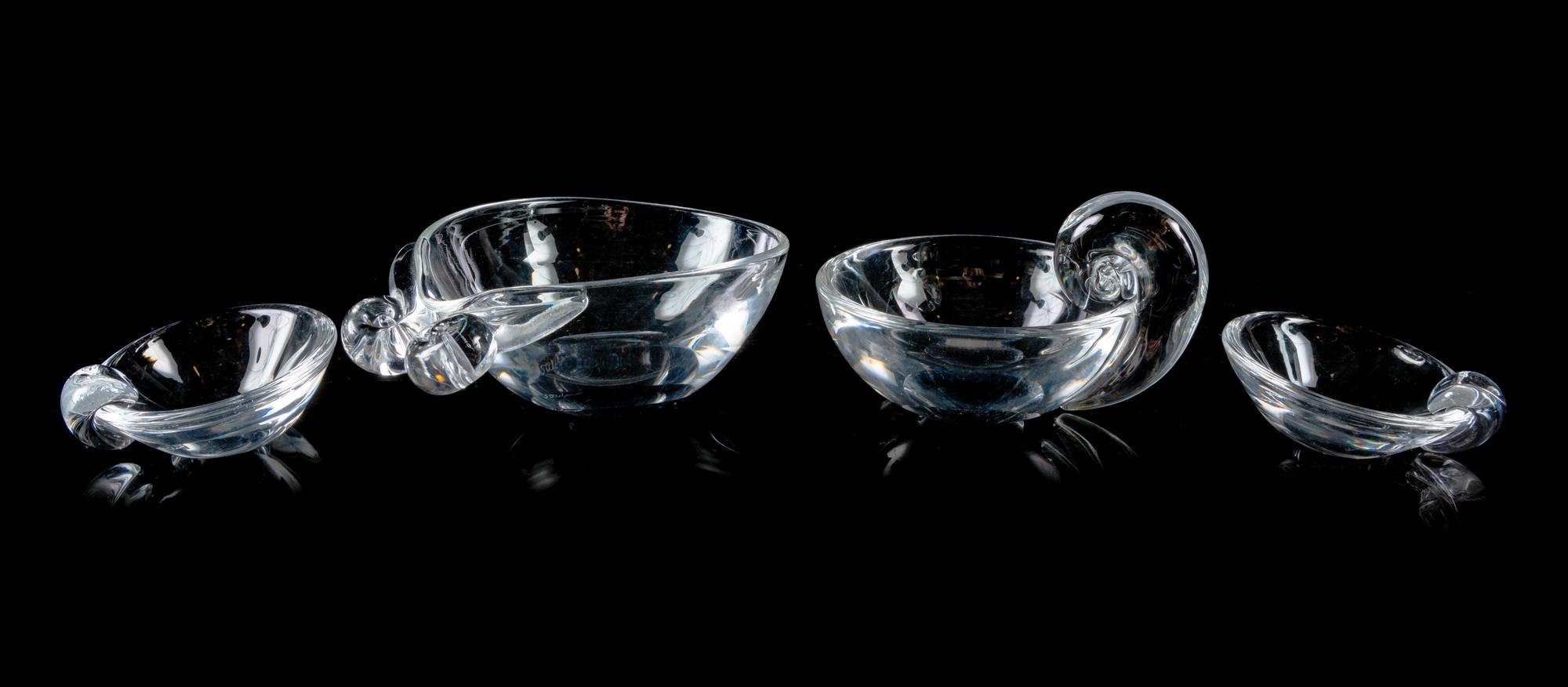 A Group of Four Steuben Glass Articles