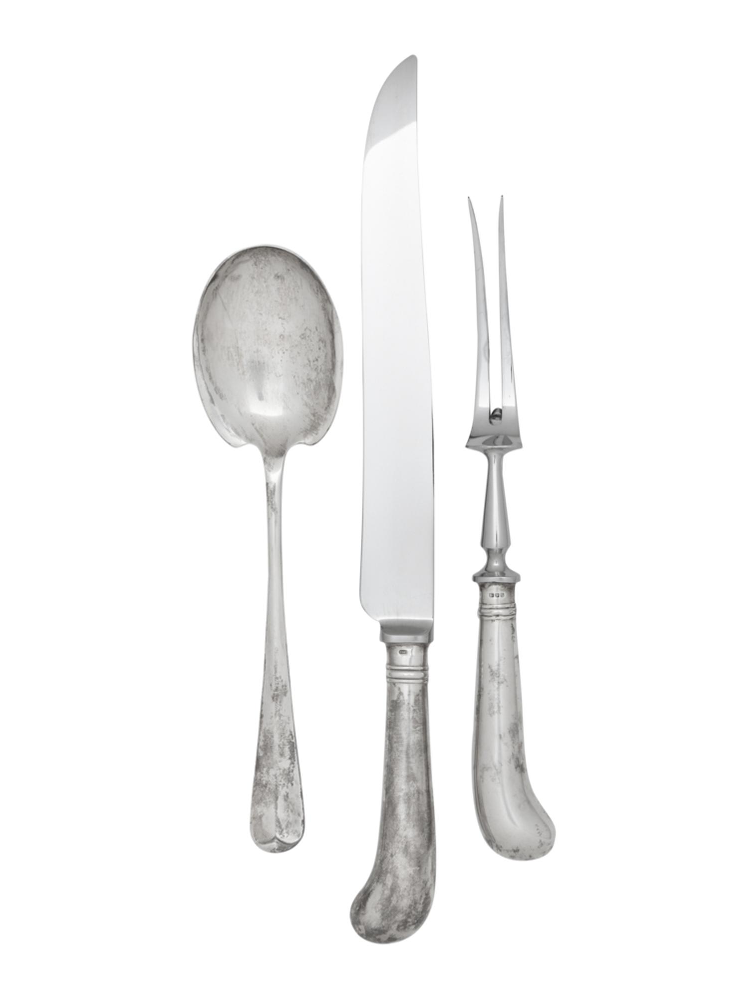 An English Silver Flatware Service Retailed by Tiffany and Co.