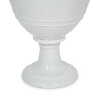A Royal Copenhagen White Glazed Porcelain Dolphin Handled Vase